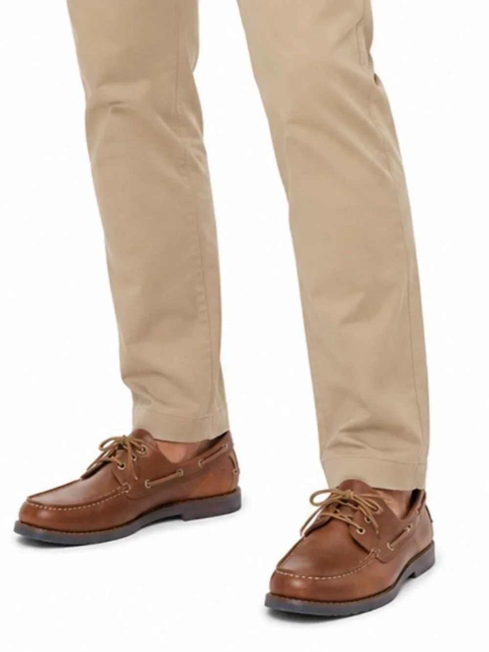 Hush Puppies ZeroG Leather Boat Shoes Men's 9 EW Brown Wide Comfort Oxfords